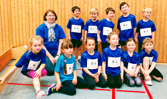 Die Aktiven der SGE-Leichtathleten